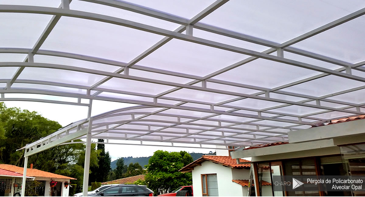 pergola policarbonato alveolar